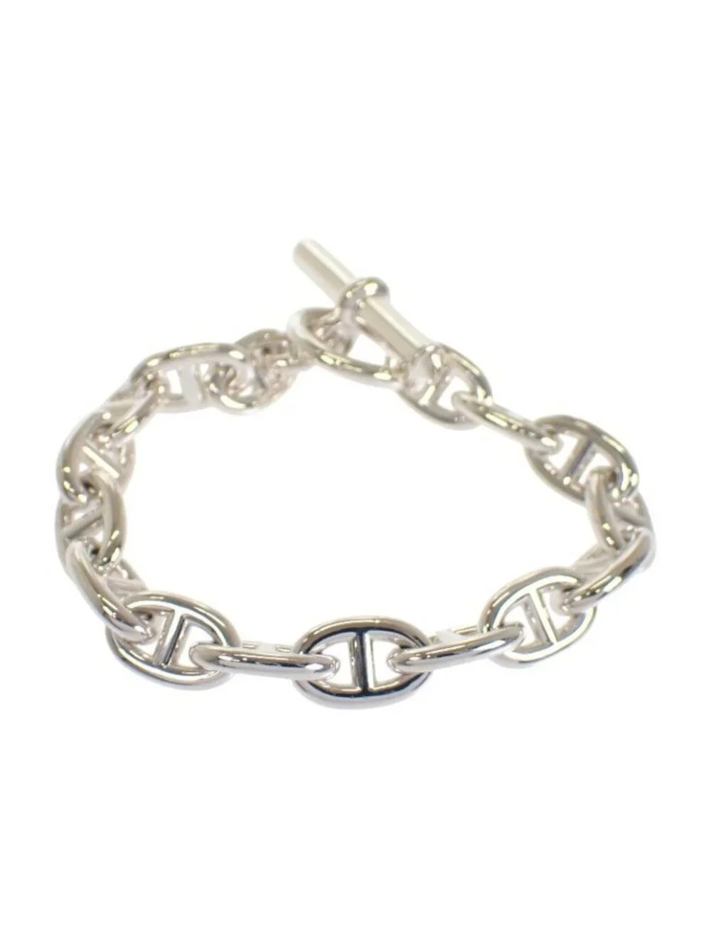 Hermes Chaine D'ancre Koma Ble W/925 Sterling Silver Bracelet